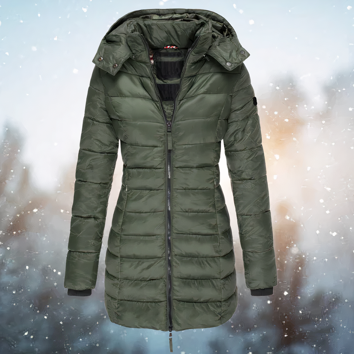 Eveloria Damen Wintermantel Geschnitten Wollstoff