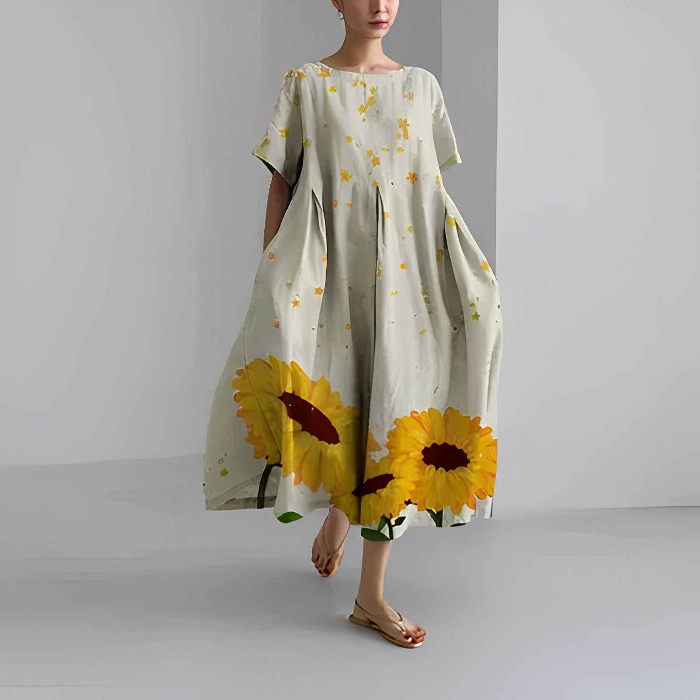 Eveloria Damen Blumenkleid Boho-Stil