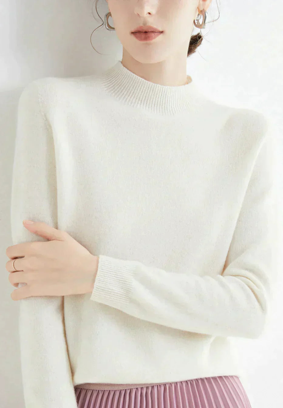 Damen Weich Pullover Kurz