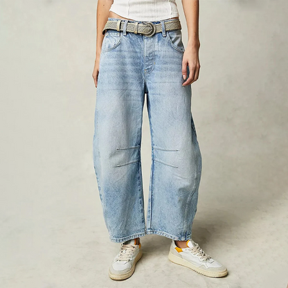 Damen Baggy Jeans Bequem