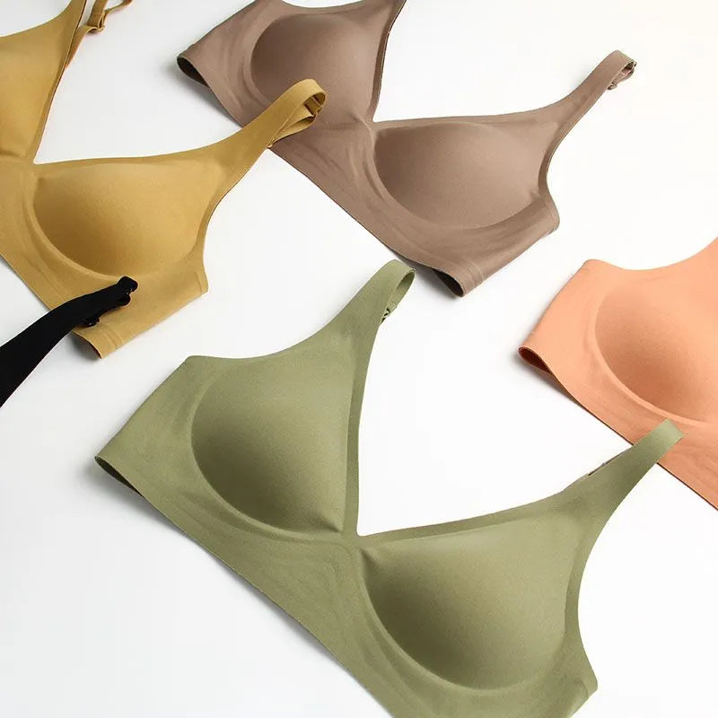 Damen Komfort Bh Nahtlos Soft Beige