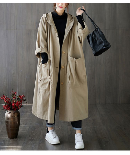 Eveloria Damen Oversized Windjacke Wasserdicht