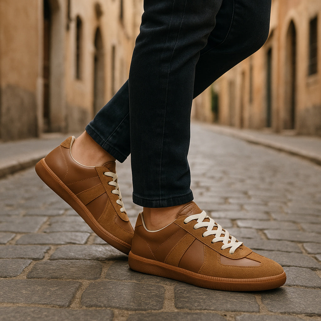 Herren Laufschuhe Rutschfest atmungsaktiv Schwarz - Eveloria