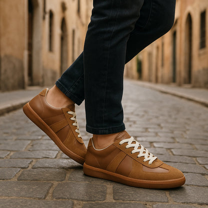 Herren Laufschuhe Rutschfest atmungsaktiv Schwarz - Eveloria
