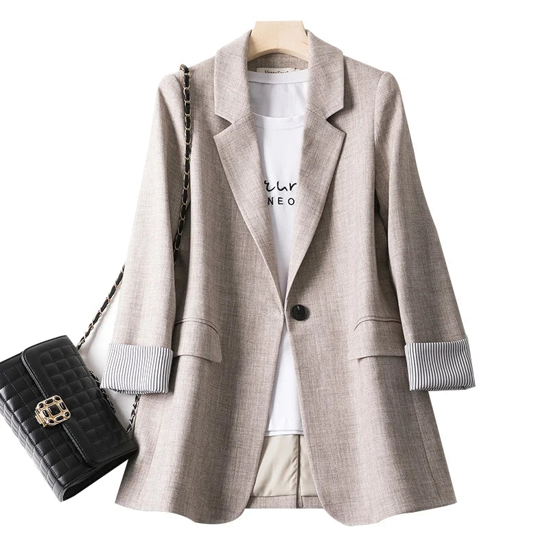 Damen Freizeitblazer Langärmlig