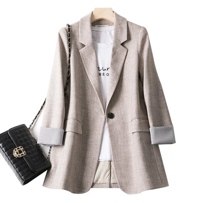 Damen Freizeitblazer Langärmlig