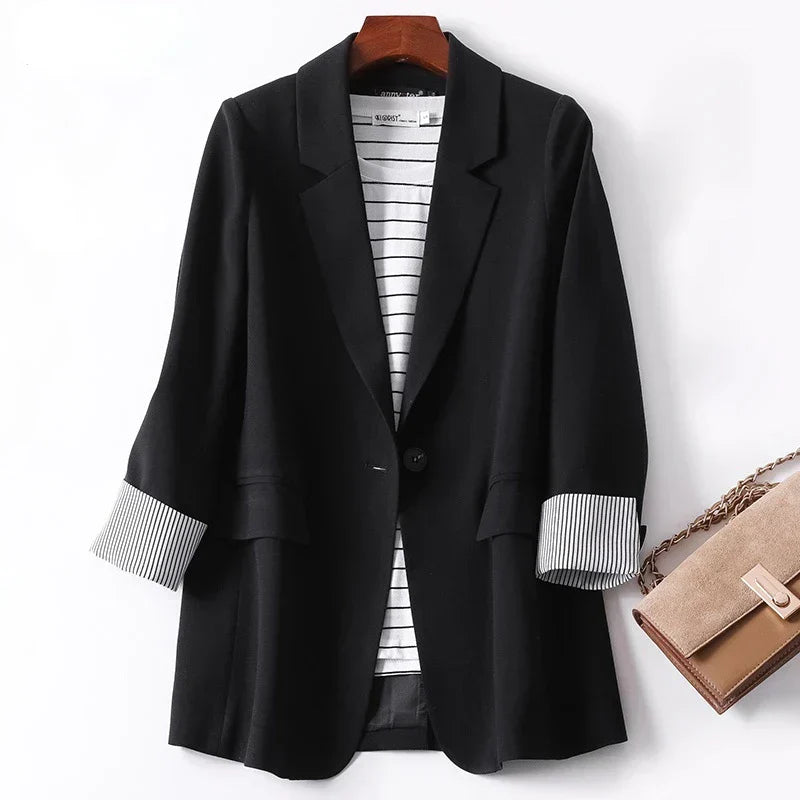Damen Freizeitblazer Langärmlig