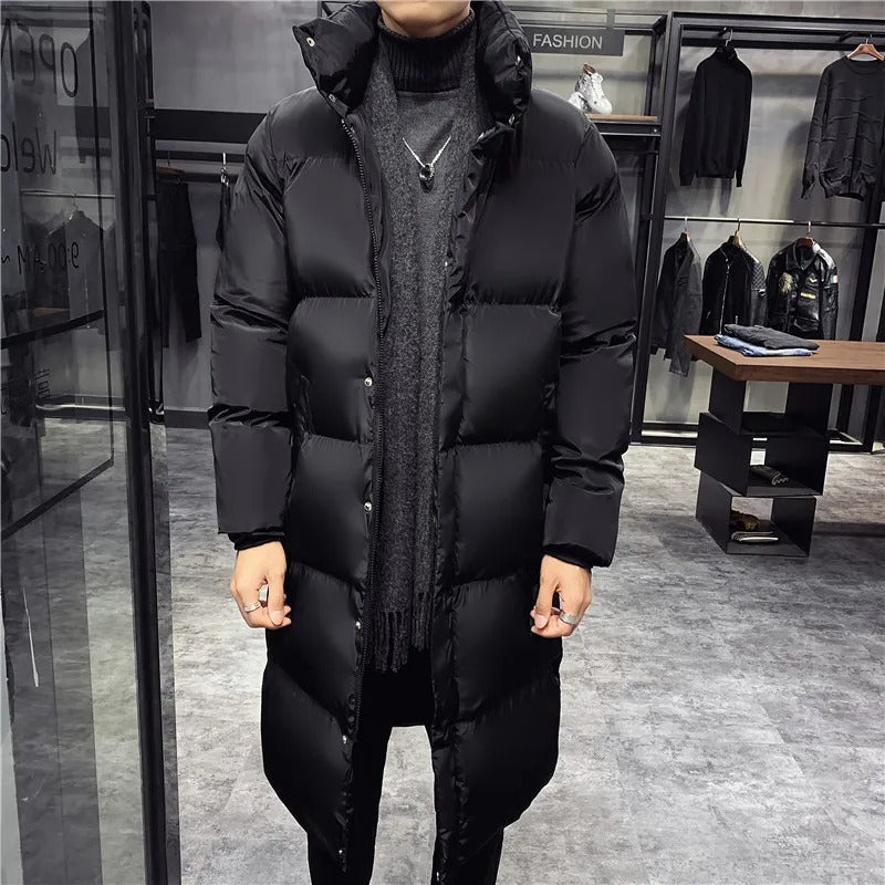 Herren Daunenjacke Warmer Wintermantel Mit Kapuze - Eveloria