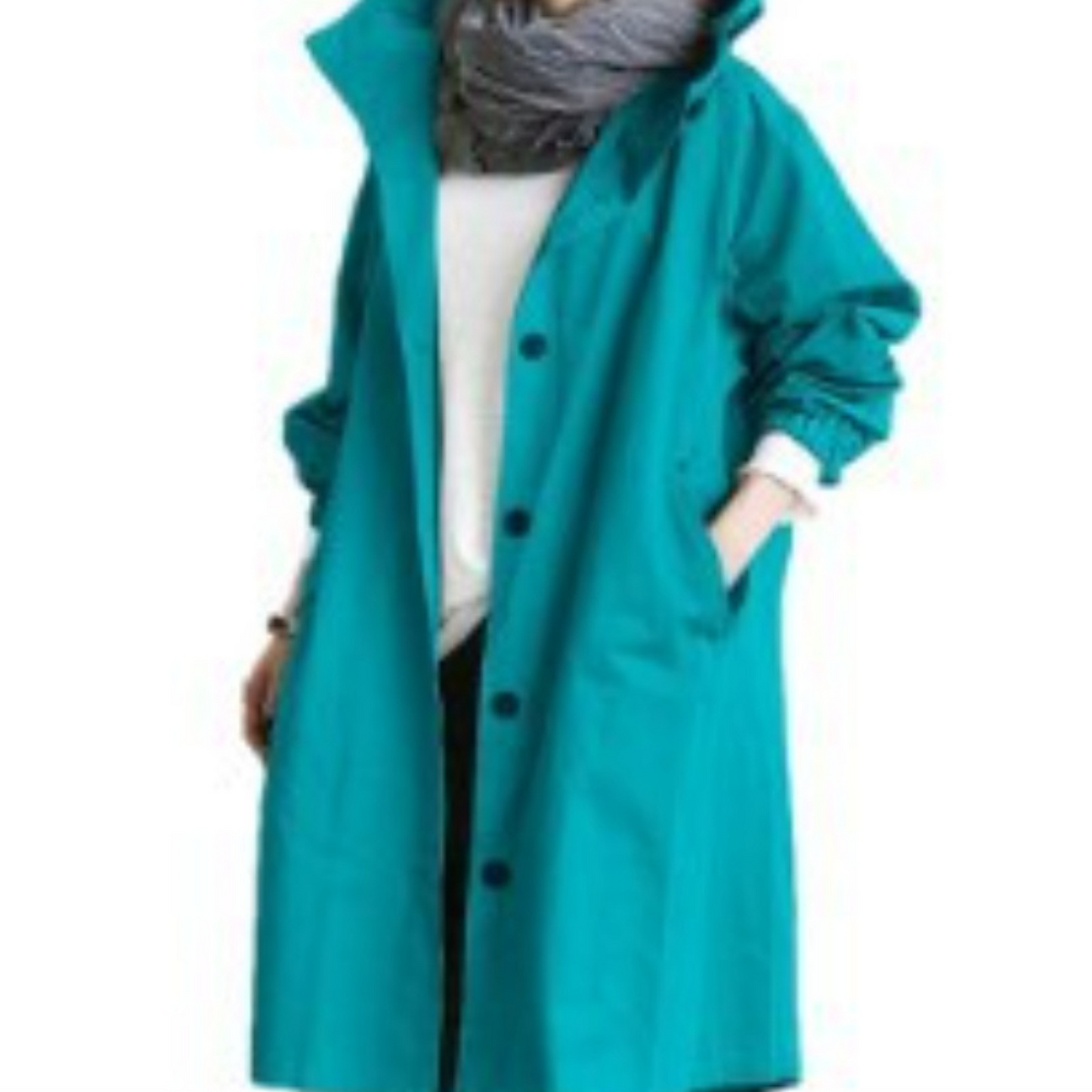Damen Winterjacke Lang Kapuze Leicht