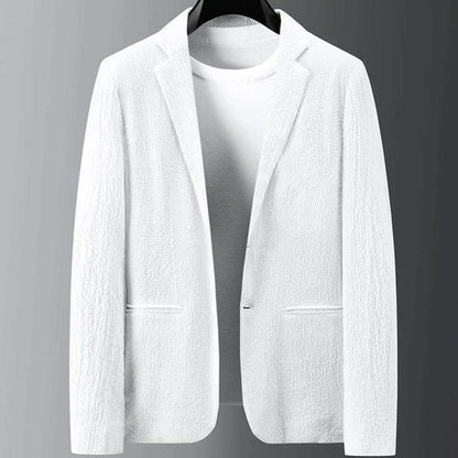 Lässiger Anzug | Leicht | Kordelzug | Hosen- und Blazer-Set | Zweiteiliges Set für Männer-Chaps Herrenmode