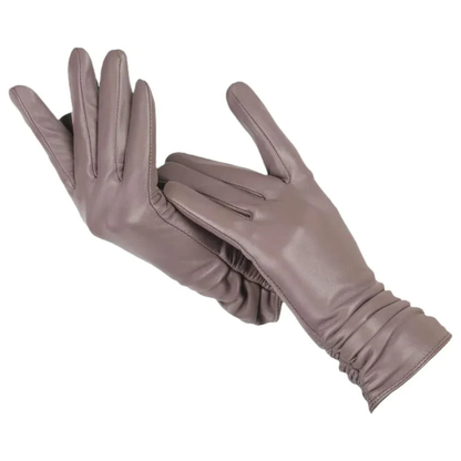 Damen Lederhandschuhe Weiche Wollfütterung