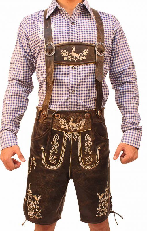 Herren Lederhosen Braun Festival - Eveloria