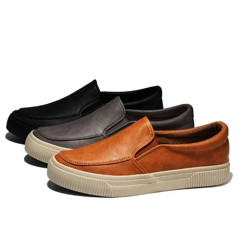 Herren Lederschuhe Bequem Gummisohle - Eveloria