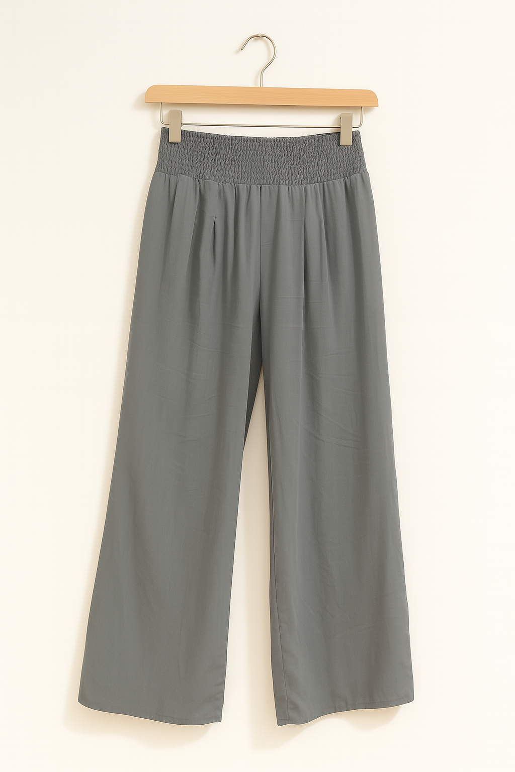 Damen Sommerhose Elastischer High-Waist-Bund - Eveloria