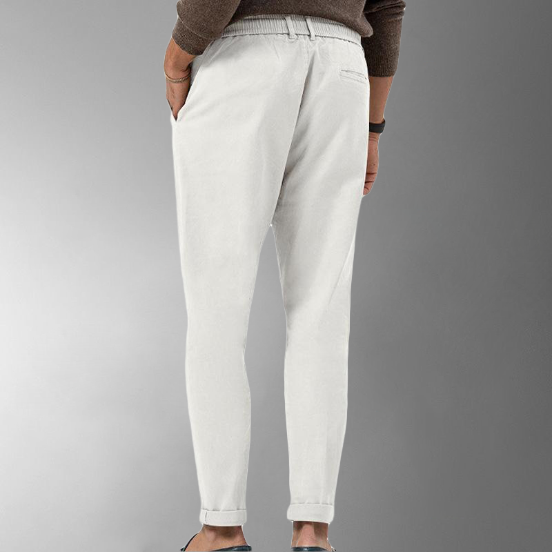 Leinenhose – atmungsaktive, schmal geschnittene Sommerhose für Herren-Chaps Herrenmode