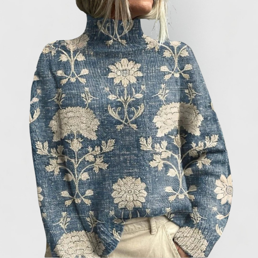 Damen Strickpullover Naturlack Gemütlich Beige - Eveloria