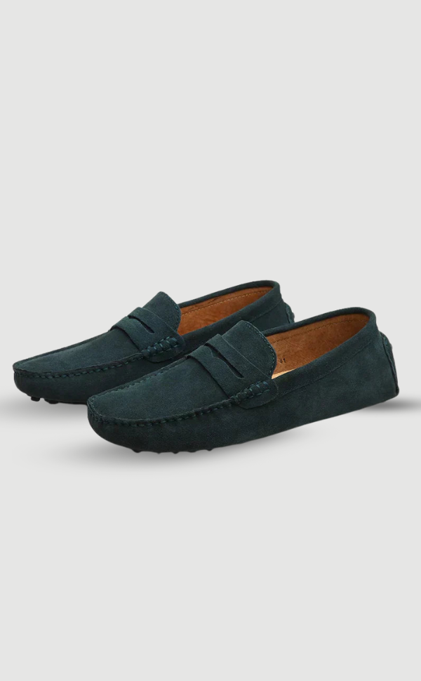 Leonardo Herren Wildleder Slipper Italienischer Stil