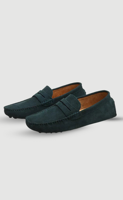 Leonardo Herren Wildleder Slipper Italienischer Stil