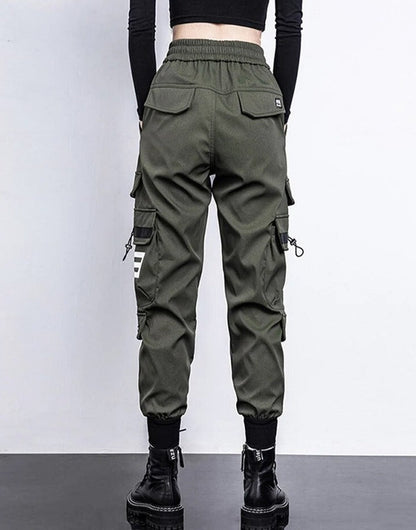 Eveloria Damen High-Waist Cargo-Hose Mit Taschen - Eveloria