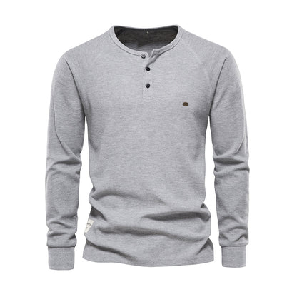 Herren Langarmshirt Atmungsaktives Jersey Weiß