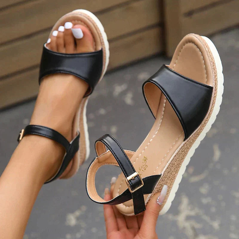 Eveloria Damen Orthopädische Keilsandalen - Eveloria