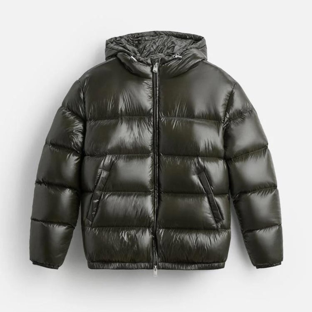 Herren Leichte Daunenjacke Mit Kapuze Winter