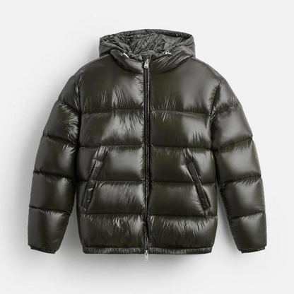 Herren Leichte Daunenjacke Mit Kapuze Winter