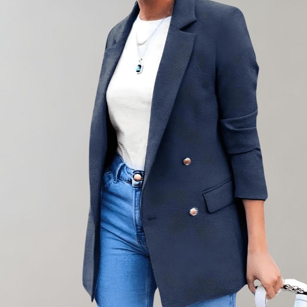 Eveloria Damen Revers-Blazer - Eveloria