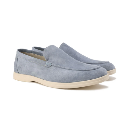 Herren Loafer Wildleder Hochwertig Braun