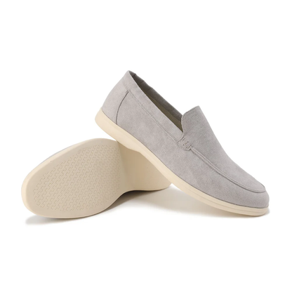 Herren Loafer Wildleder Hochwertig Braun