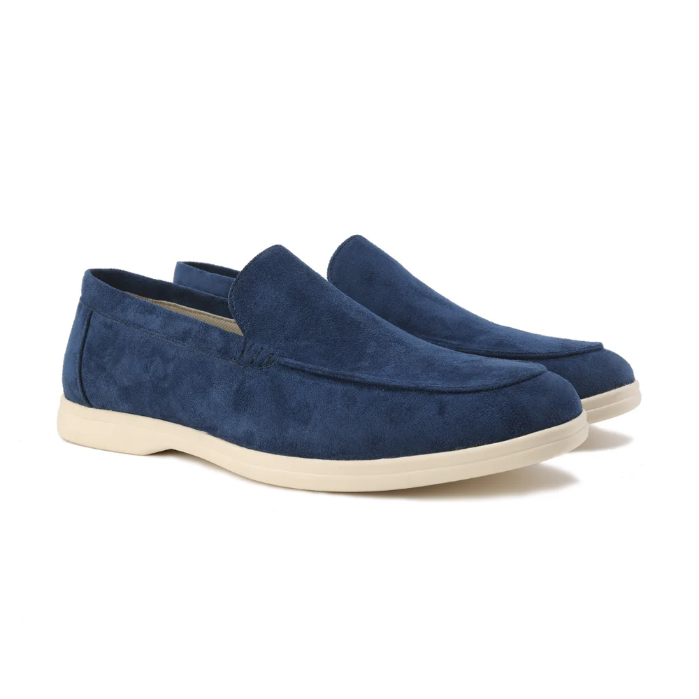 Herren Loafer Wildleder Hochwertig Braun