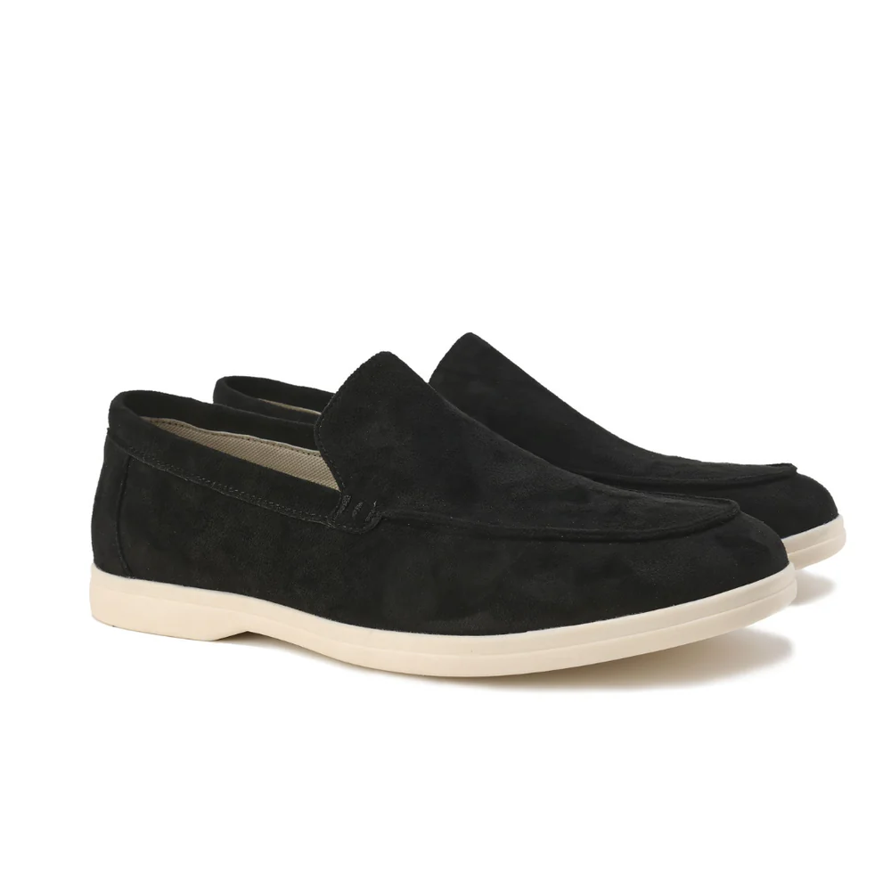 Herren Loafer Wildleder Hochwertig Braun