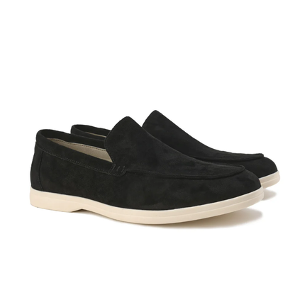Herren Loafer Wildleder Hochwertig Braun