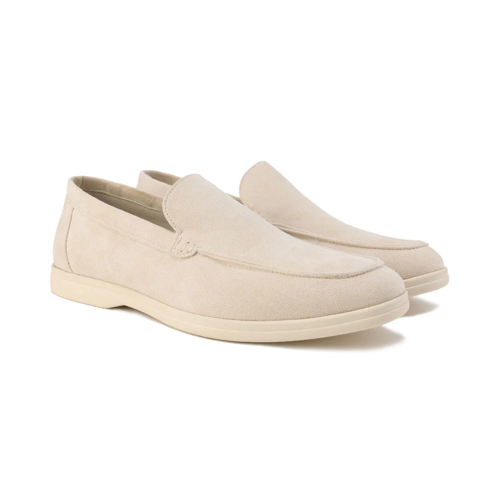 Herren Loafer Wildleder Hochwertig Braun