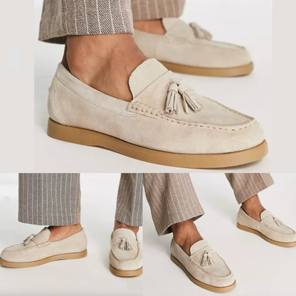 Loafers aus Leder - Beige - Slip-On - Herren Loafers - Mokassins-Chaps Herrenmode