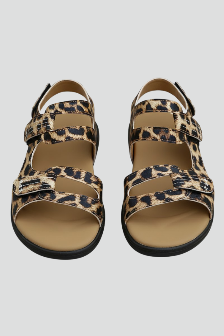 Damen Sandalen mit Absatz und Zehenriemen - Eveloria