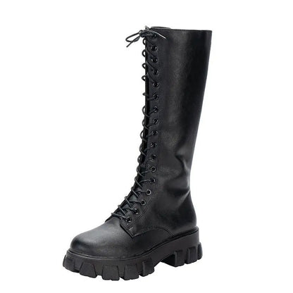 Eveloria Damen Kniehohe Stiefel mit Absatz Lässig