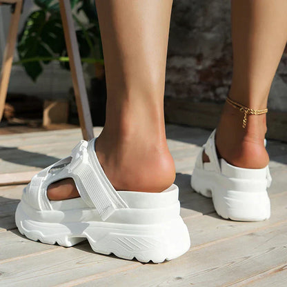 Eveloria Damen Orthopädische Sandalen Klobig