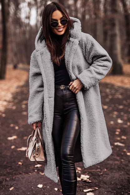 Eveloria Damen Teddy-Winterjacke