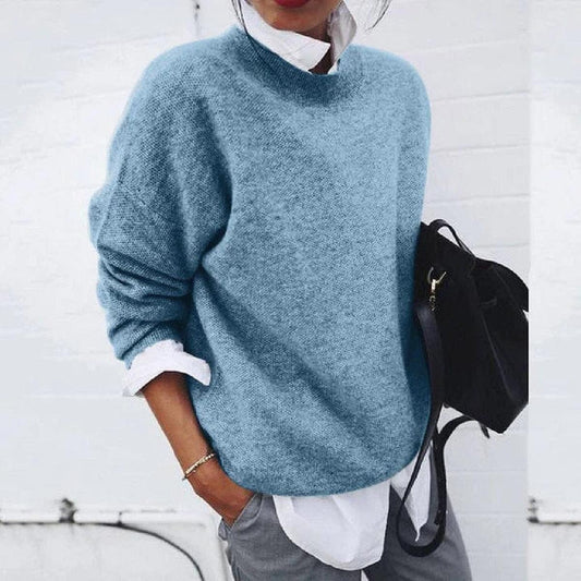 Isabella Damen Pullover Lässig Locker Geschnitten - Eveloria