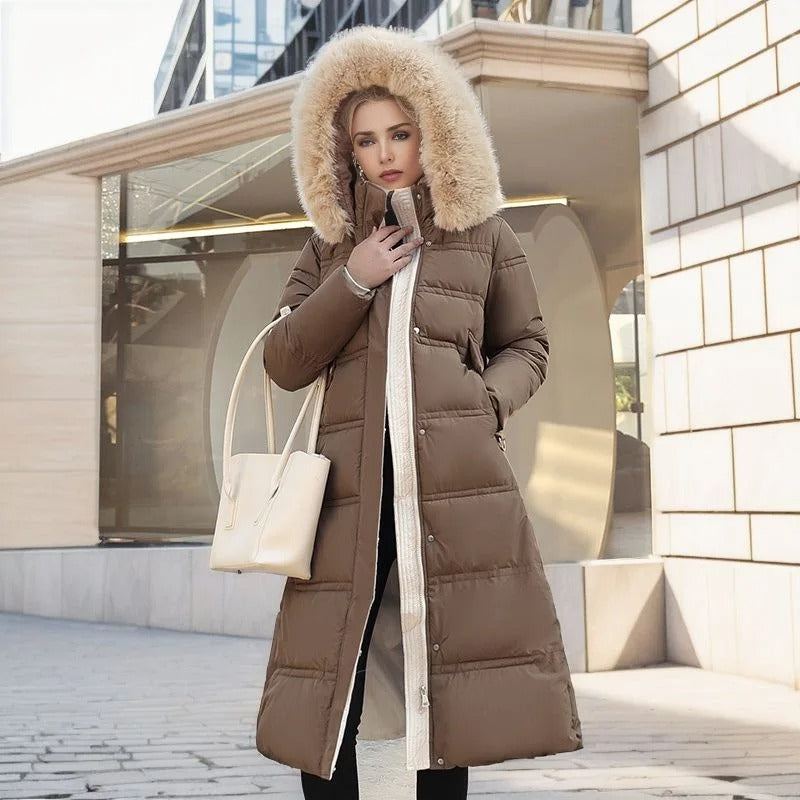 Eveloria Damen Winterparka Stilvoll Schwarz - Eveloria