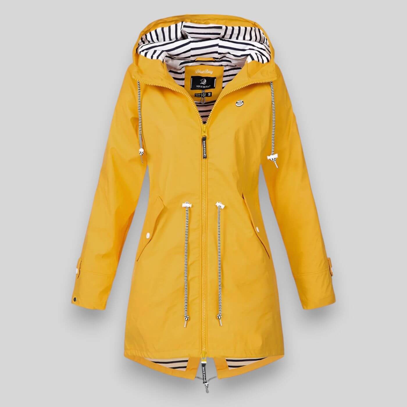 Damen Regenjacke Leicht Kapuze Wasserabweisend