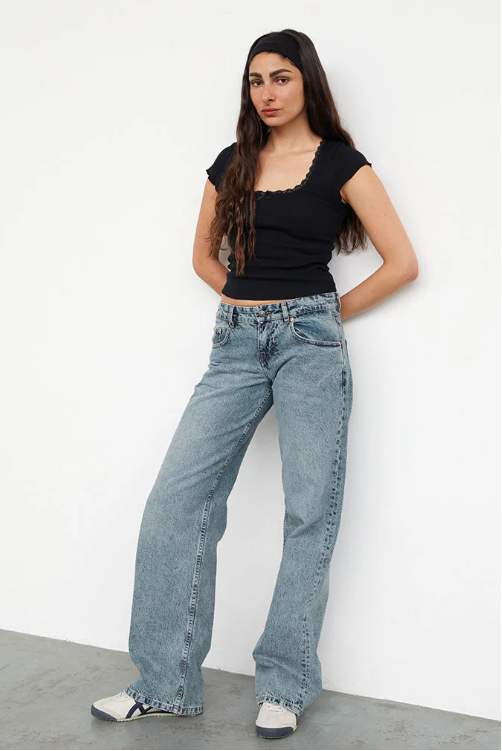 Damen Stretch Jeans Lang