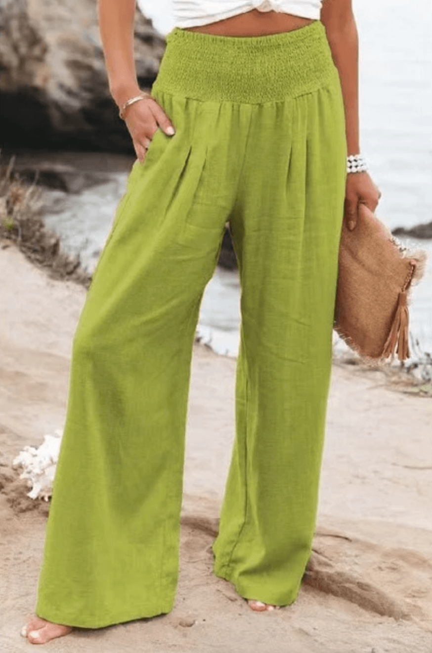Elegante Damen Palazzo-Hose Dehnbar