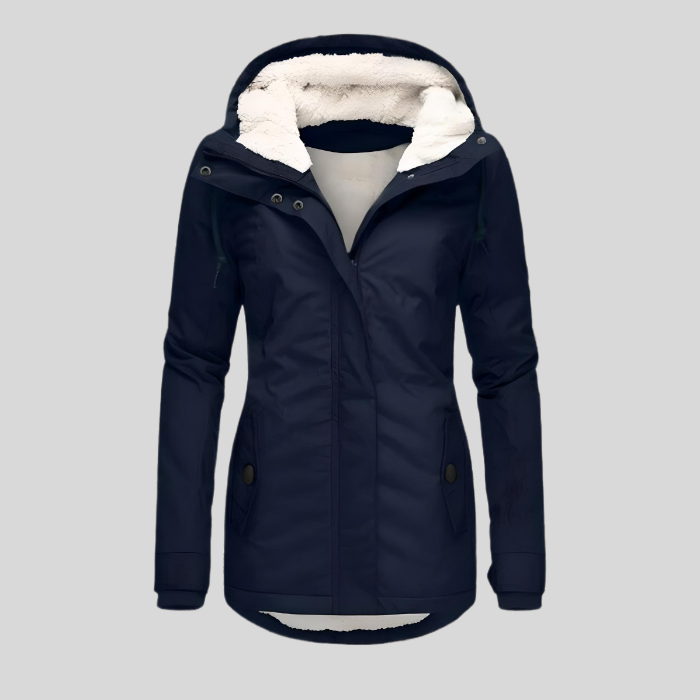 Damen Winterjacke Wasserdicht Warm Kapuze