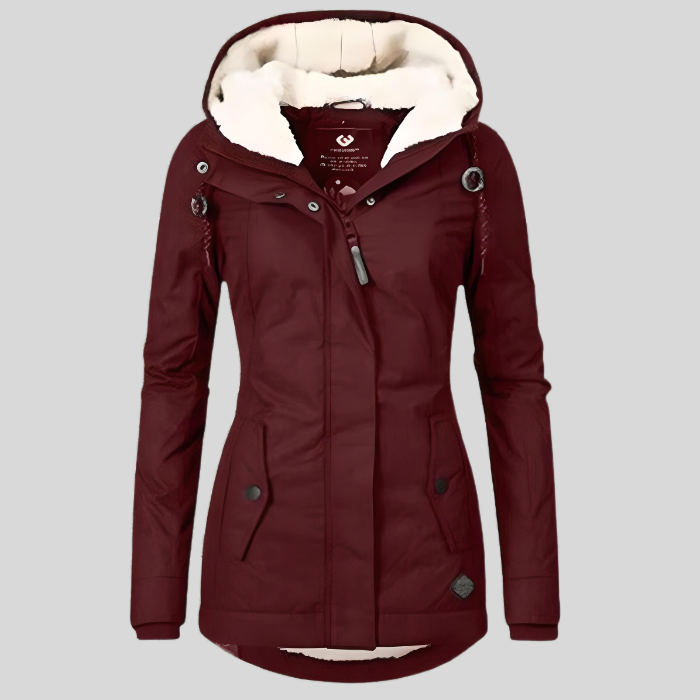 Damen Winterjacke Mit Kapuze Warm