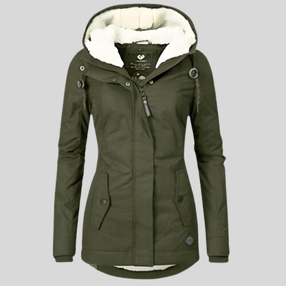 Damen Winterjacke Wasserdicht Warm Kapuze