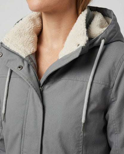 Damen Winterjacke Kapuze Wärmedämmend