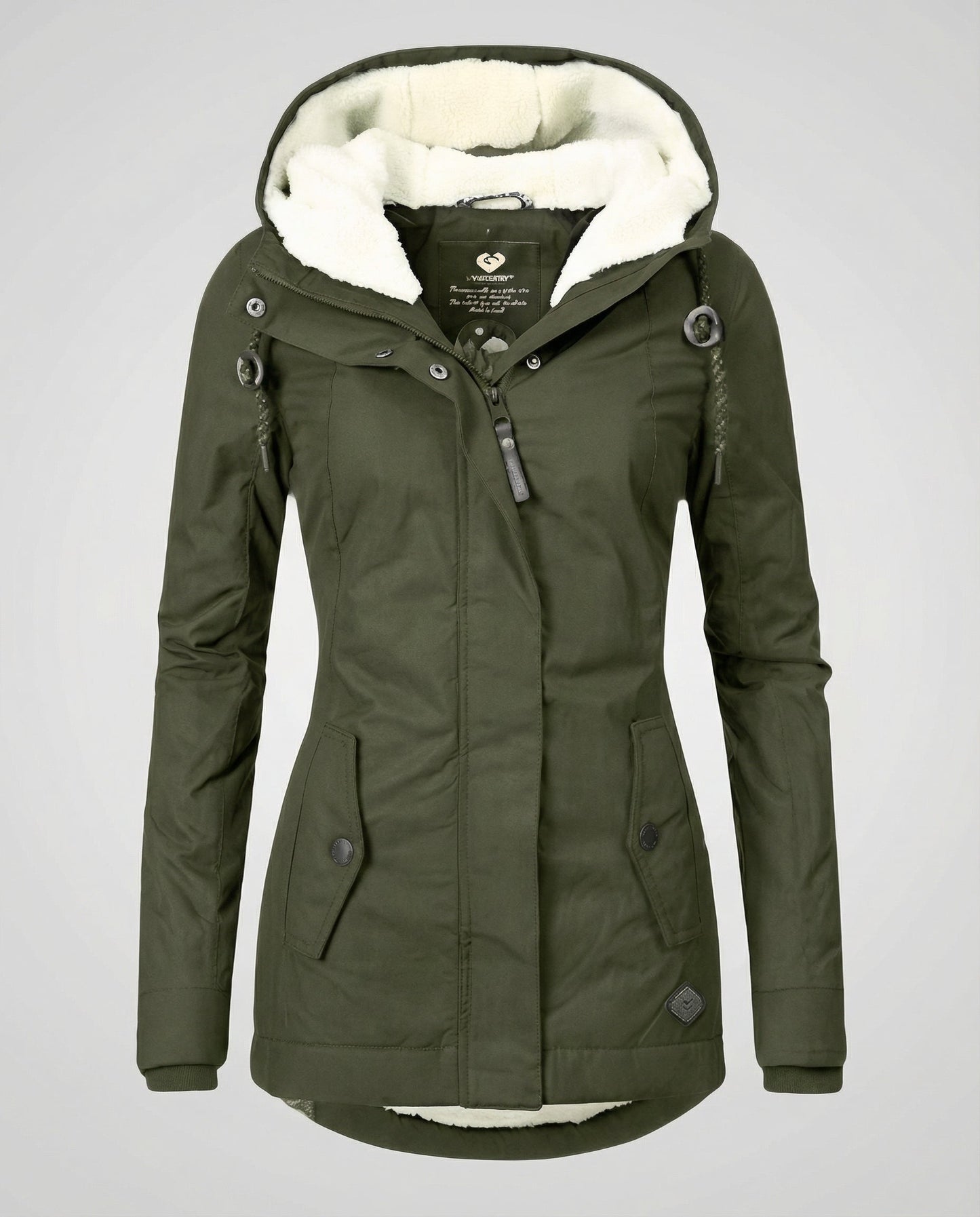 Damen Winterjacke Kapuze Wärmedämmend