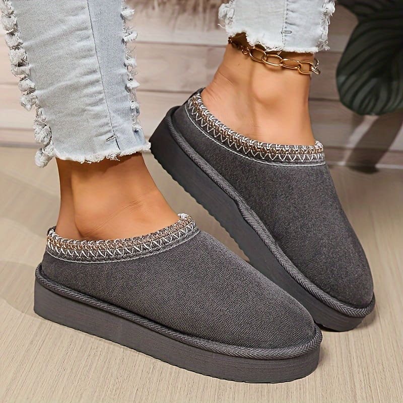 Damen Hausschuhe Mules Atmungsaktives Design Rutschfeste Sohle
